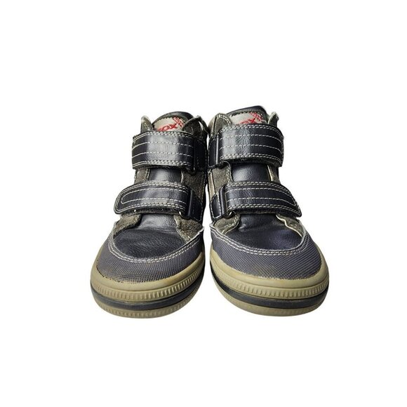 Geox Leather Booties Gray Blue Black Boys Size 11 - Picture 2 of 12